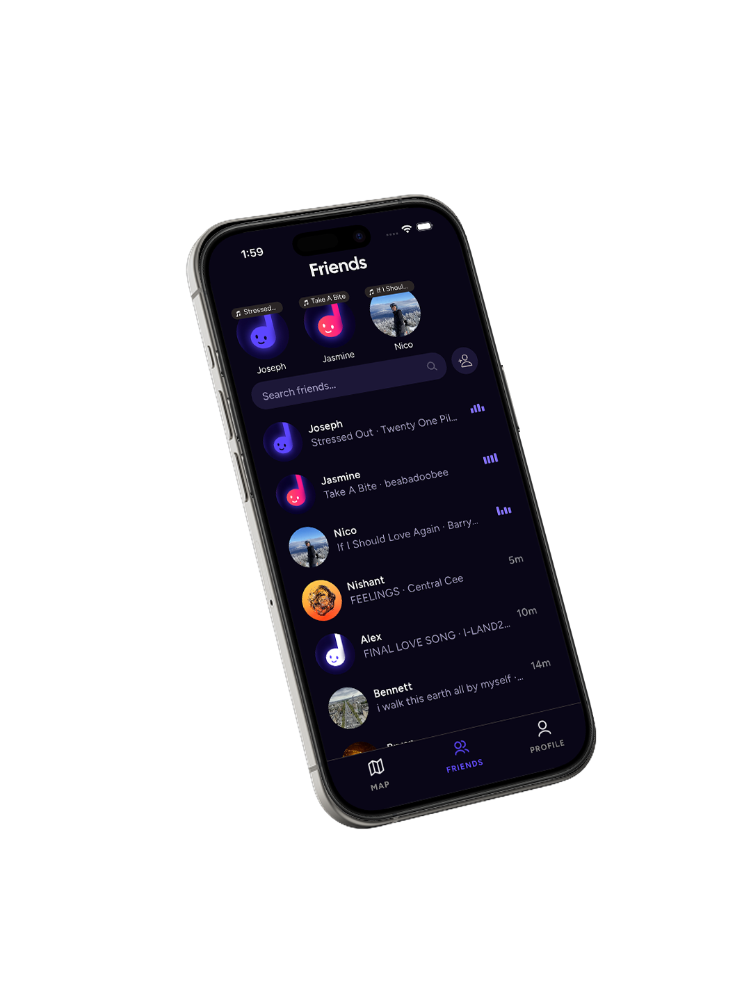 Retune App Screen 3